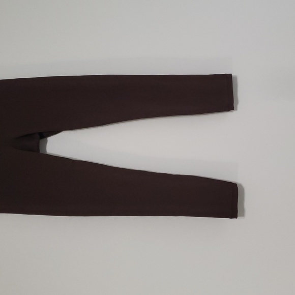 Athleta Elation Ribbed Tight Legging Women Large Chocolate Brown Active Yoga Gym - Picture 3 of 13